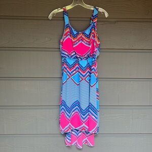 PAPER DOLL BLUE HIGH LOW DRESS  SIZE 14